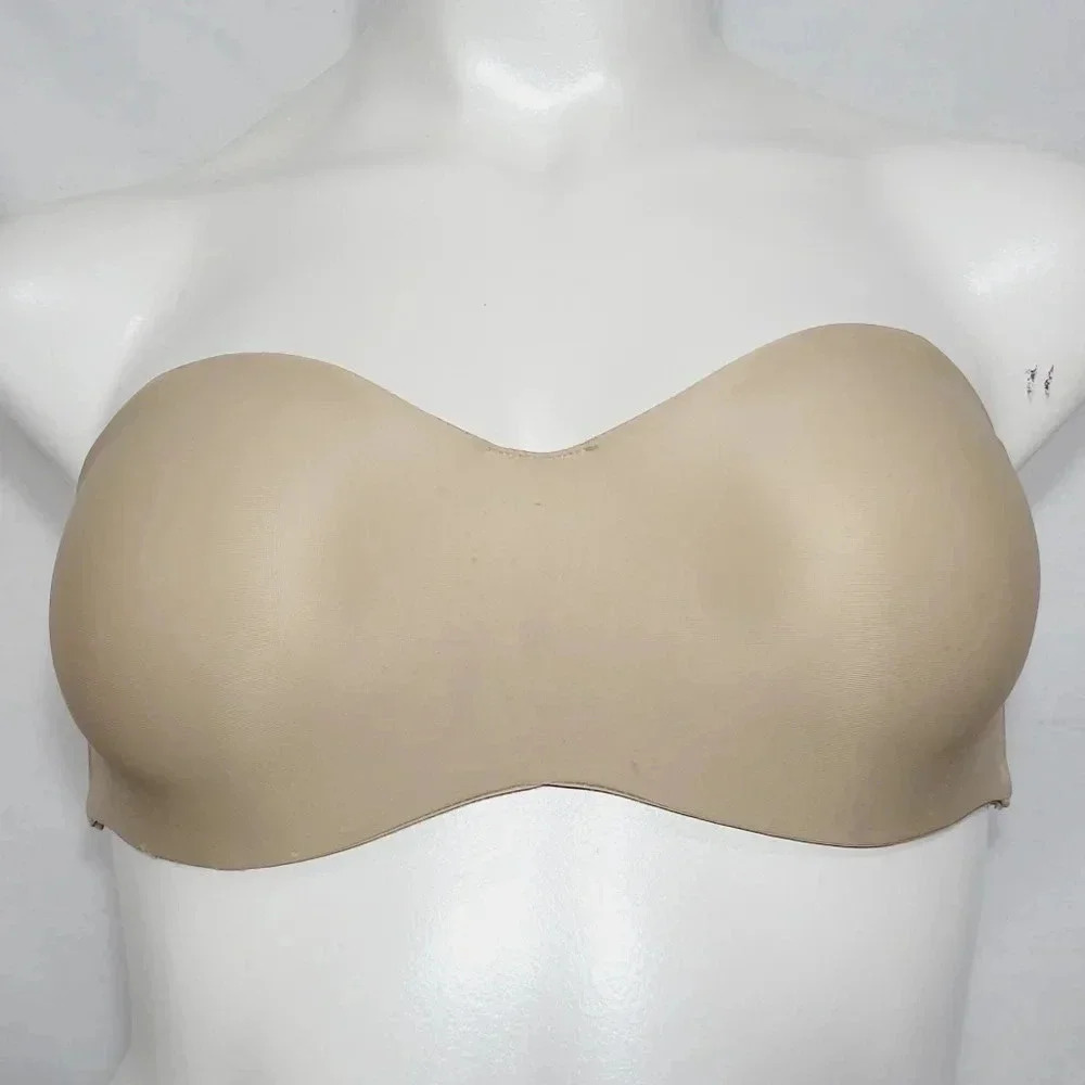 42D Lilyette 939‎ Tailored Strapless Underwire Bra Nude